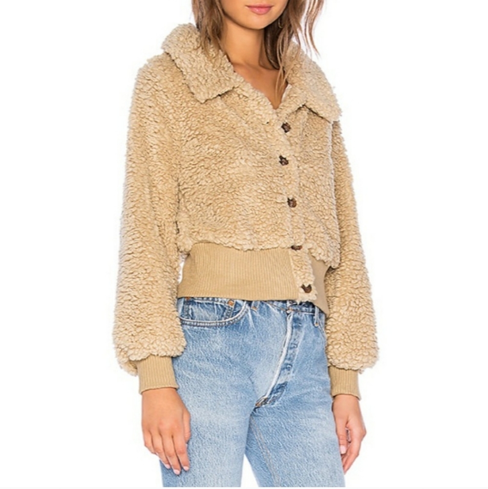 Tularosa Bradlee Faux Shearling Bomber Jacket - Picture 5 of 7